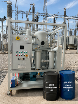 High vacuum double-stage transformer oil purification plant, insulation oil, dielectric oil, capacity:3000 liters/hour