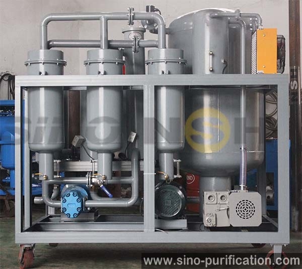 27kw Automatic With Digital Flow Meter Dehydration Vacuum Turbine Oil Purifier