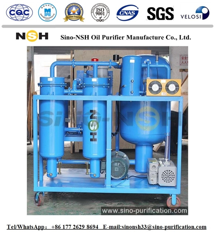 Vacuum 9000L / H Turbine Oil Purifier 78 KW Machine Equipment