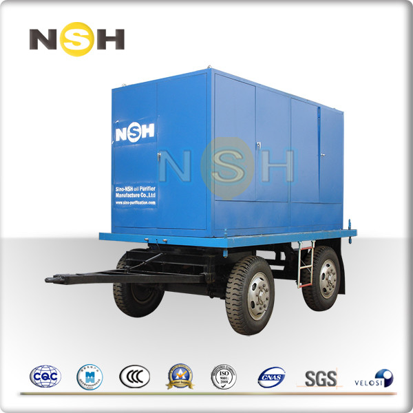 Water Gas Transformer Oil Purification Plant Trailer Mounted Double Axle Cargo